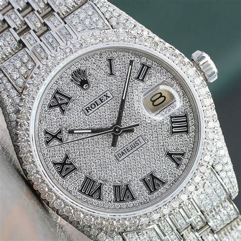 rolex iced out watch|rolex iced out original.